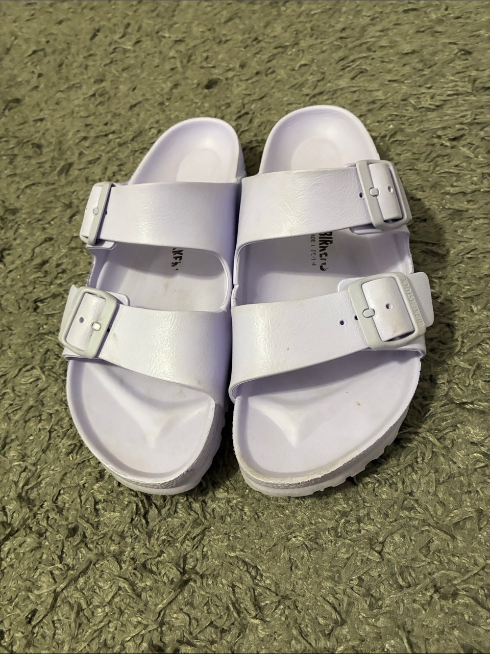 Light purple Birkenstock sandals